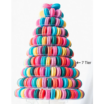Macaron Round Tower 7 Tier (105 Pieces)