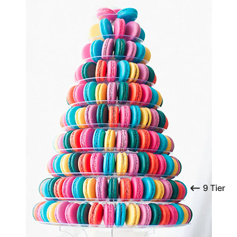 Macaron Round Tower 9 Tier (193 Pieces)