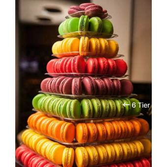 Macaron Square Tower 6 Tier (99 Pieces)