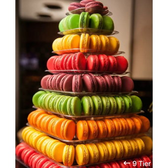 Macaron Square Tower 9 Tier (202 Pieces)