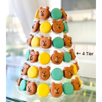 Macaron Face Forward Tower 4 Tier (40 Pieces)