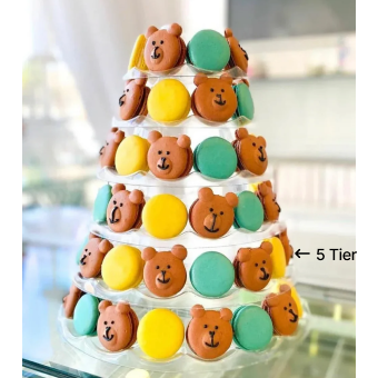Macaron Face Forward Tower 5 Tier (55 Pieces)
