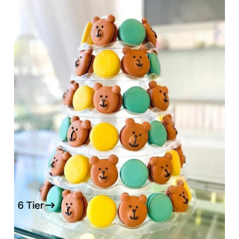Macaron Face Forward Tower 6 Tier (72 Pieces)