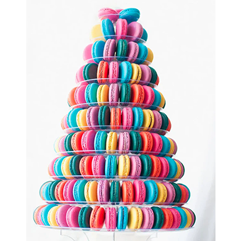 Macaron Round Tower 10 Tier (200 Pieces)