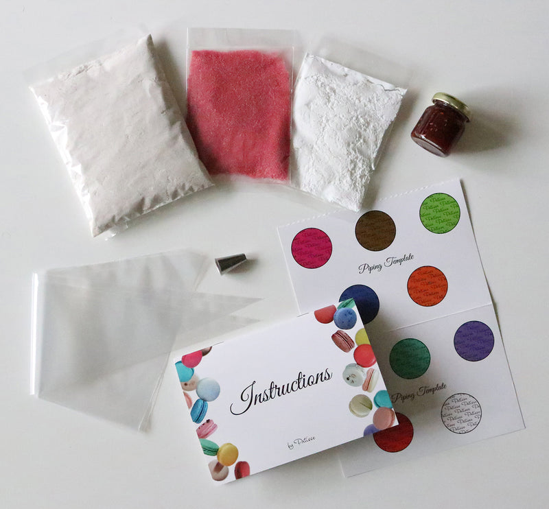 Raspberry Macaron Mix Kit