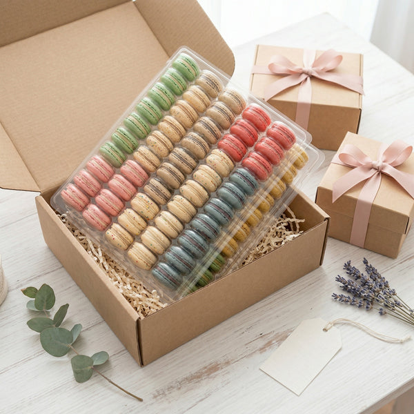 Macaron Round Tower 4 Tier (40 Pieces)
